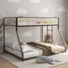 Adam - Twin Over Full Bunk Guard Rail - Black With White Mesh - Image 12