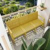 1 Piece Indoor / Outdoor 3 Seater Sofa, UV Resistant, Waterproof And Durable - Brick Yellow - Image 4
