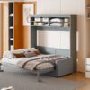 Queen Size Murphy Wall Bed With Sofa - Gray - Image 26