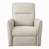 Asheville - Suede Recliner Chair - Cream - Image 2