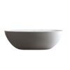 Solid Surface Matte Tub, Solid Surface Soaking Tub, Stone Resin Freestanding Bathtub, Thick Edge Stand Alone Tubs With Overflow, Pop-Up Drain (Oval) - Matte White - Image 8