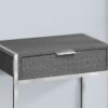 Accent Side Table, Storage Drawer, Modern - Dark Gray - Image 3