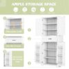 Bathroom Storage Cabinet With Multi Functional Storage Space, Drawer With Slide Rails, Adjustable Shelf - White - Image 9