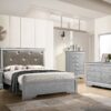 Queen Bed Elegantly Designed Transitional - Champagne - Image 5