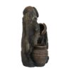 Decorative 3 Tier Water Fountain With Pot Design - Brown - Image 6