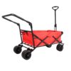 Utility Park Garden Cart Tool Customized Color Folding Camping Trolley Outdoor Picnic Beach Wagon - Red - Image 2