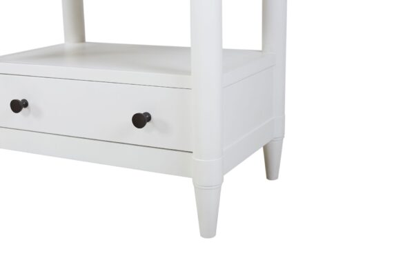 Open Nightstand With 2 Drawers - White
