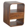 Curved Edge Nightstand - Chestnut - Image 2