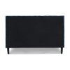 Aspen - Queen Vertical Tufted Modern Headboard Platform Bed Set - Satin Teal Blue - Image 11