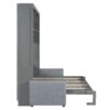 Queen Size Murphy Wall Bed With Sofa - Gray - Image 3