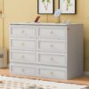 Full Size Murphy Bed With Large Drawers, Space Saving Design - White - Image 13