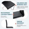 (Set of 4) Material Bow Shaped Chairs Perfectly Integrated Into Industrial And Modern Home Design - Black - Image 11