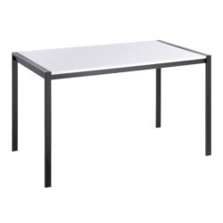 Fuji - Contemporary Dining Table - Black / White