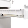 Modern 3 Drawer Mobile Filing Cabinet With Lock, Metal Office Storage, Legal / Letter Size - White - Image 14