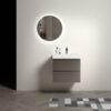Alice - 24" Bathroom Vanity With Sink, Large Storage Wall Mounted Floating Bathroom Vanity For Modern Bathroom, One-Piece Sink Basin Without Drain And Faucet - Gray / White - Image 6