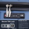 Hardshell Suitcase Spinner Wheels Pp Luggage Sets Lightweight Durable Suitcase With Tsa Lock, 3 Piece Set (20/24/28) - Blue - Image 12