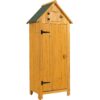 Outdoor Storage Cabinet Tool Shed Wooden Garden Shed - Natural - Image 13