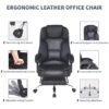 Big And Tall Office Chair, High Back Ergonomic Office Chair With Footrest, Executive - Black - Image 2