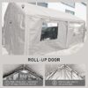 Carport, 10x20 Heavy Duty Portable Carport Garage Tent For Outdoor Storage Shelter - White - Image 6