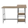 Computer Desk, Home Office, Corner, Storage Shelves, L-Shape, Work, Laptop, Contemporary, Modern - Taupe - Image 2