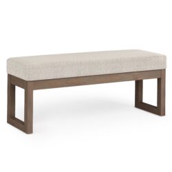 Milltown - Large Ottoman Bench - Platinum