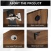 Bathroom Vanity Freestanding Cabinet With Sink - Brown - Image 8