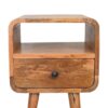 Mini Curve Open Nightstand - Oak - Image 2