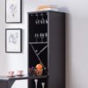 Bar Cabinet, Extended Table Kitchen Cabinet With Wine Bottle Compartment & Open Shelving - Red Cocoa - Image 4