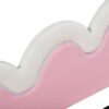 Twin Extending Daybed With LED Lights, Modern Upholstered Princess Daybed With Crown Headboard - White - Image 14