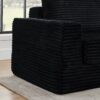 Modern Minimalist Style L Shape Modular Sectional Sofa - Black - Image 4