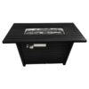 Outdoor Fire Pit Table With Lid, Modern Design - Black - Image 3