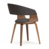 Lowell - Bentwood Dining Chair - Charcoal Gray - Image 3