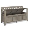 Amherst - Entryway Storage Bench - Distressed Gray - Image 3