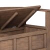 Adams - Entryway Storage Bench - Rustic Natural Aged Brown - Image 3