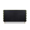 Stockholm - King Modern Wavy Headboard Platform Bed - Olive Green - Image 11