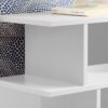 Accent Table Side Contemporary And Modern - White - Image 2