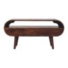 Circular TV Stand - Walnut - Image 4