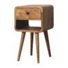 Mini Curve Lower Nightstand - Oak - Image 3