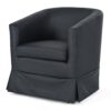 27.36" Wide Swivel Chair - Black - Image 4