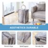 Modern Coffee Table With Textured Patterns And Stylish Design - Gray - Image 6