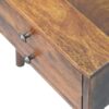 Mini Modern Bedside Table - Chestnut - Image 7