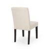 Classy Dining Chair (Set of 2) With Upholstered Seating - Beige - Image 6