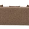Keith - Chenille Sofa With 3 Matching Color Toss Pillows - Brown - Image 3
