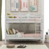 Twin Over Twin Bunk Bed & Ladder - White - Image 9