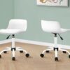 Office Chair, Adjustable Height, Swivel, Ergonomic, Contemporary And Modern - White - Image 10