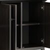 Amherst - Wide 4 Door Storage Cabinet - Hickory Brown - Image 5