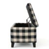 Contemporary Storage Ottoman With Seating And Storage - Black - Image 8