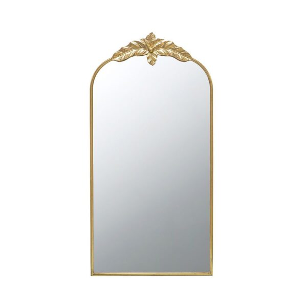 Full Length Mirror, Arched Mirror Hanging Or Leaning Against Wall, LargeMirror For Living Room - Gold