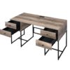 Desirre - Wirting Desk With USB Port - Oak - Image 3
