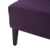 Fabric Dining Chair With High Back And Birch Wood Legs - Plum - Image 10
